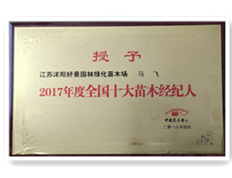 十佳苗木先进企业